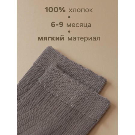 Набор носков Крошка Я BASIC LINE, 10 пар, 8-10 см, темно-серый-1