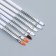A set of brushes for building and design of nails, 15 pcs, 17.5 cm, white color
