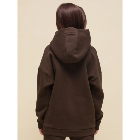Children's sweatshirt, height 122 cm, chocolate color-4