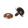 Rifle eyes with plugs, “sparkles” set of 18 pcs, size 1 pcs: 2.4 cm, brown color