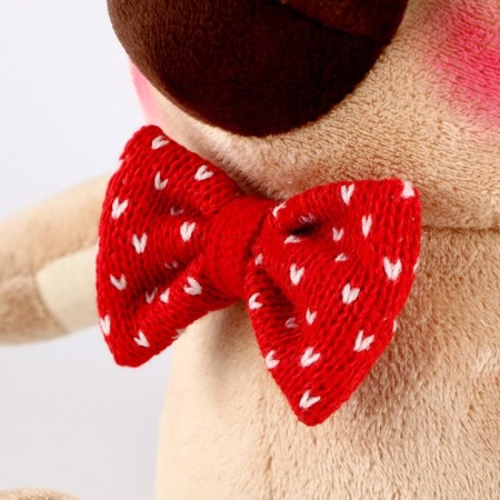 Soft toy "Bonya", butterfly tie-5