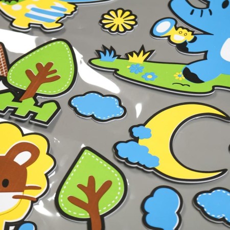 EVA sticker "Wild animals" 79x49 cm-1