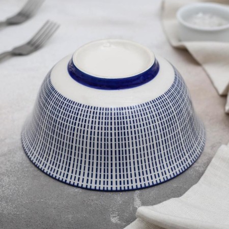 Gapel of the ceramic shade "Flinking", 550 ml, D = 15.5 cm, blue color-2