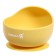 Set for feeding, food silicon, yellow color