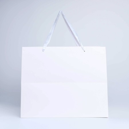 Gift package with a wide bottom and window 35 x 29 x 28 cm, white-4
