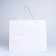 Gift package with a wide bottom and window 35 x 29 x 28 cm, white