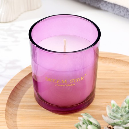 Aromatic candle in a glass "Dream Star", lavender, 7x8 cm-1