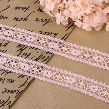 Capricon lace, 22 mm × 10 ± 1 m, pale pink color-1
