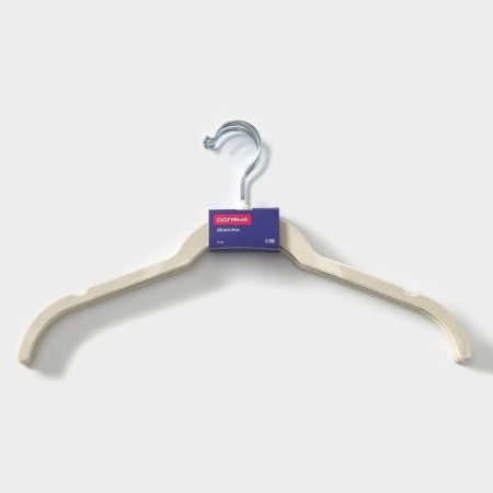 Hangers - shoulders for the clothes of the share, 42 × 22 cm, 5 pcs, white color-4