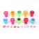 Printing color "lovely" set of 10 pcs.