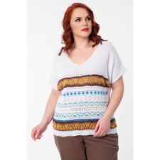 Female jumper, size 56, white color