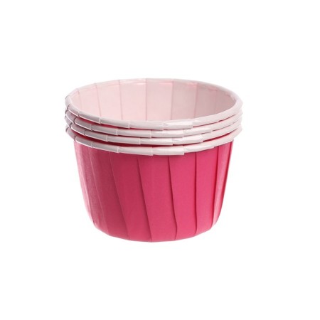 Cupcake tartlet, set, 50 pcs., Pink color-1