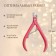 Manicure nippers for cuticle, 11 cm, blade length - 8 mm, mix color