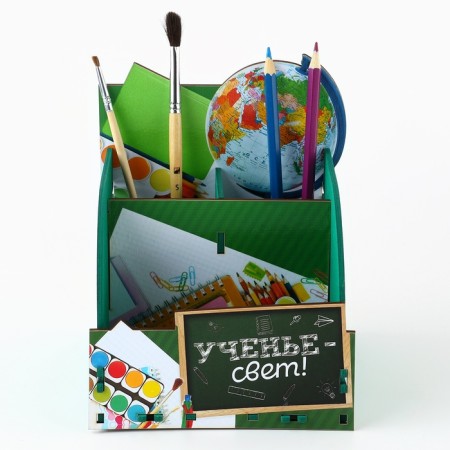 Organizer for the office "Teaching-light!" Globe, 14 x14 x 18 cm-4