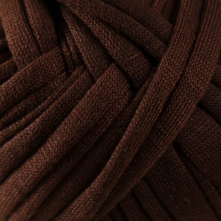 Knitted yarn 100% cotton "Lentino mini" 100 g 40 m color 15 dark chocolate-2