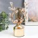 Summary Metal for 1 candle "Treaters with crystals. Column" Gold 25x15x15 cm