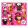 Game set Funny Box "Beasts": keychain, stickers, card