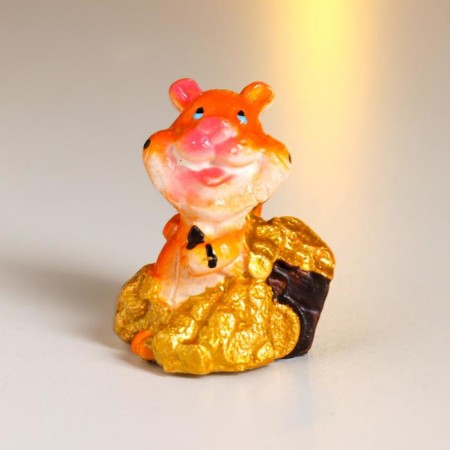 Souvenir Polystone "Tiger-goldener" MIX 3x3.2x2.5 cm-1