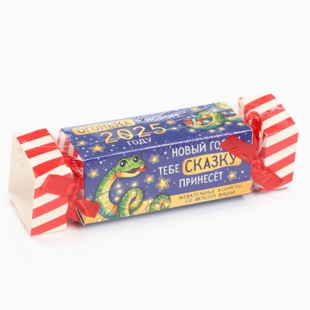 Chewing sweets “Light in the New Year”, taste: Vishnya, 67 g (10 pcs. X 6, 7 g).-5