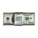 A pack of bills for ransom for the wedding “$ 100”, 15 x 6 x 1 cm (set 80 pcs)