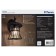 Sadovo-park lamp Feron PL520, IP44, E27, 60 W, 200x250x340 mm, black color