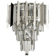 Lamp wall crystal Amman 2xe14 40W, size 13.5x23x32.8 cm, chromium color