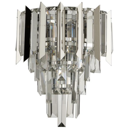 Lamp wall crystal Amman 2xe14 40W, size 13.5x23x32.8 cm, chromium color