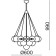 Suspended lamp Fiesta, 6xe14, color chrome
