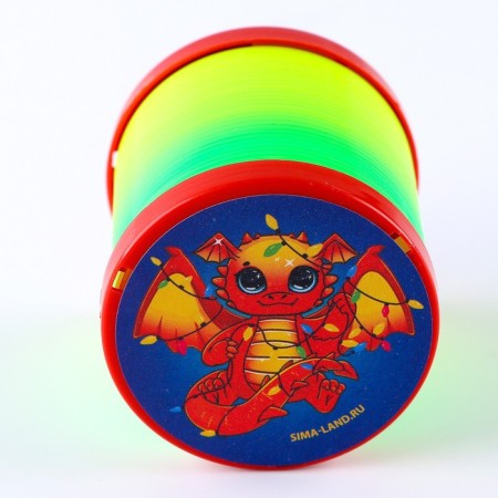 Spring Rainbow "Festive Dragon", Mix Colors, D = 5 cm-4