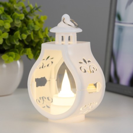 Nightmare "frozen candle" 3xlr1130 white 5x7.5x12 cm Risalux-1