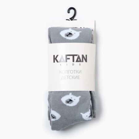 Pantyhose children's kaftan "bears" 104-110 cm, gray-5