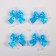 Bows on the handles of a wedding car, 4 pcs., Turquoise