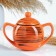 Sugar "Elegant" 0.4l / 10x13cm, orange strip