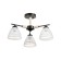 Chandelier 1087/3BK 40W E27 Black-light wood 52x52x28 cm Bayerlux
