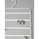 Organizer for jewelry "hanger", 37*25*5 cm, white color