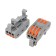 Terminal of QMS 222-423D passing 3-pole, with a mount on a DIN-rack (0.08-4 mm²) gray (50 pcs./Union)