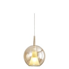 Suspended lamp without base Mantra Elsa, E27, 1x20W, 350 mm, bronze color