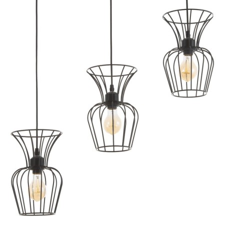 Bayerlux lamp "Freya" 3he27 40W black 16x50x23-123cm-1