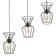 Bayerlux lamp "Freya" 3he27 40W black 16x50x23-123cm