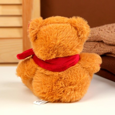 Soft toy "Bear", 16 cm, brown color-3