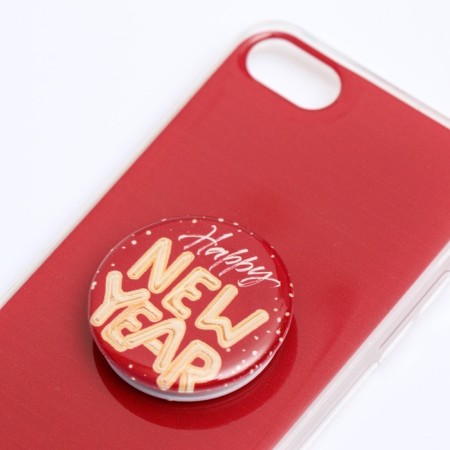 New Year's gift set, a case for a phone with a Happy New Year holder, on the iPhone 7, 8-2