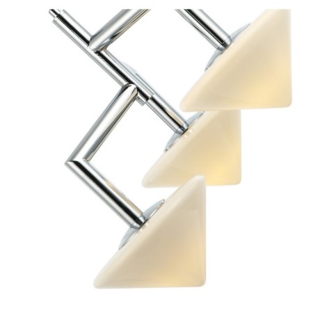 Suspended lamp Pilze 3xg9 LED 5W, size 47.5x47.5x42.5-150 cm, color chromium-1