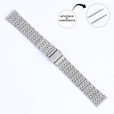 20 mm watch strap, metal, silver