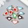 Connector for creativity plastic for metal "Double Heart" mix set 10 pcs 1.4x2.4 cm