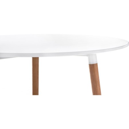 Wooden table Lorini Buke array, natural 90x90x73 cm-1