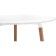 Wooden table Lorini Buke array, natural 90x90x73 cm
