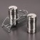 A stainless steel spices set on the stand “metallic”, 100 ml, 2 pcs, silver color