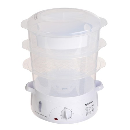 Sakura SA-7214 steam room, electric, 800 watts, 9 l, 3 tiers, white