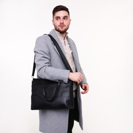 Male bag, black color-6