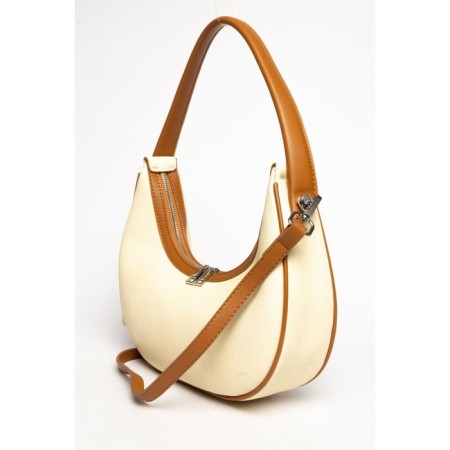 Cross-Body Bag, eco-leather, ludor beige, 28x7x14 cm-1